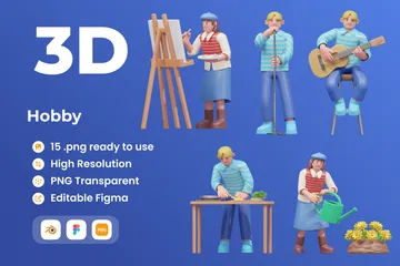 Hobby 3D Illustration Pack