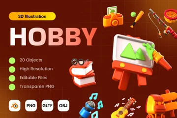 Hobby 3D Icon Pack