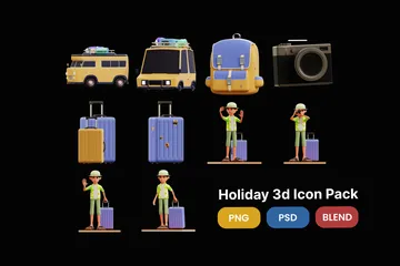 Holiday 3D Illustration Pack