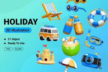 Holiday 3D Icon Pack