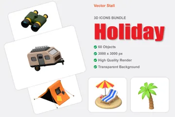 Holiday 3D Icon Pack