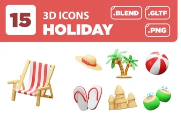 Holiday Ver. 01 3D Icon Pack
