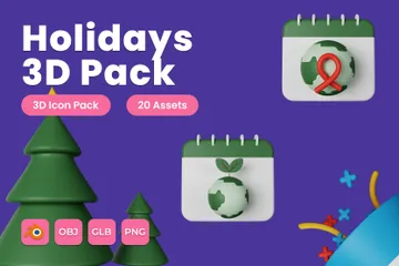 Holidays 3D Icon Pack