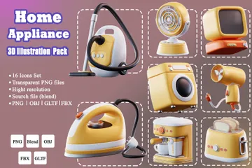 Home Appliance 3D Icon Pack