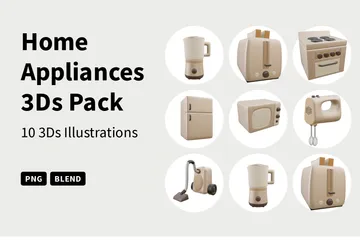 Home Appliances 3D Icon Pack