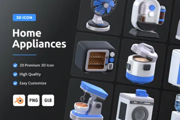 Home Appliances 3D Icon Pack