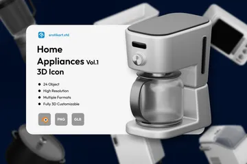 Home Appliances 3D Icon Pack