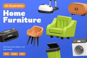 Home Furniture 3D Icon Pack