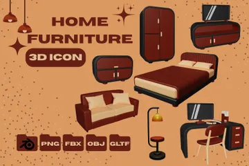 Home Furniture 3D Icon Pack