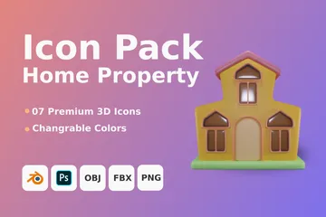 Home Property 3D Icon Pack
