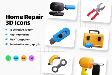 Home Repair 3D Icon Pack