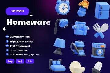 Homeware 3D Illustration Pack