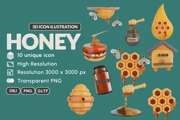 Honey 3D Icon Pack