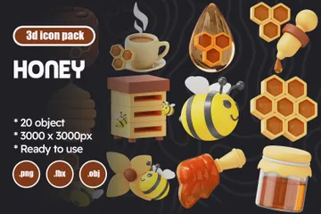 Honey 3D Icon Pack