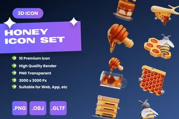 Honey 3D Icon Pack