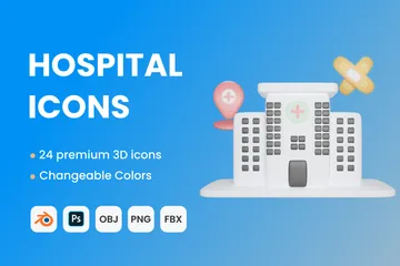 Hôpital Pack 3D Icon