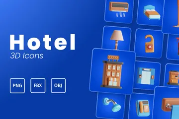ホテル 3D Iconパック