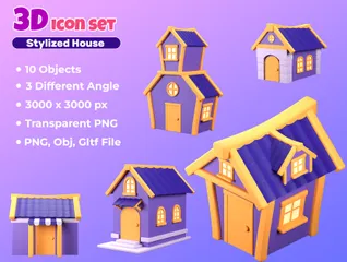 House 3D Icon Pack