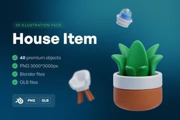 House Item 3D Icon Pack