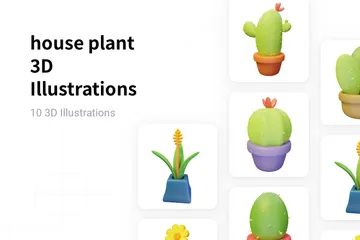 House Plant 3D Illustration Pack