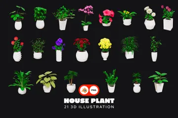 House Plant 3D Icon Pack