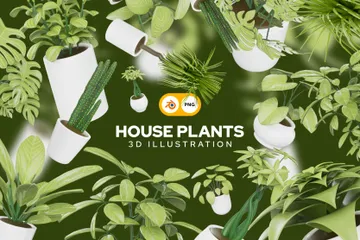 Houseplant 3D Icon Pack