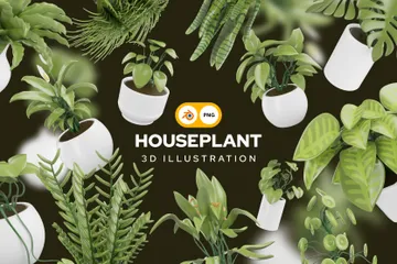 Houseplant 3D Icon Pack