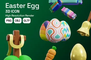El huevo de Pascua Paquete de Icon 3D