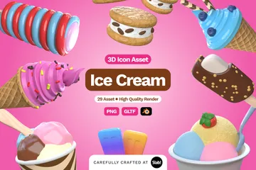 アイスクリーム 3D Iconパック
