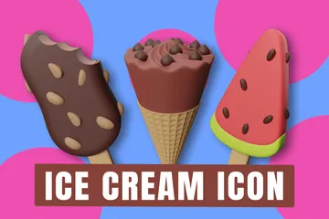 Ice Cream 3D Icon Pack