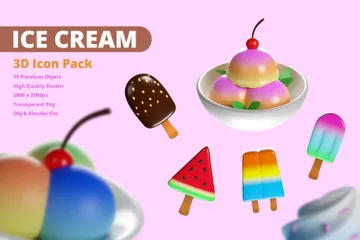 Ice Cream 3D Icon Pack