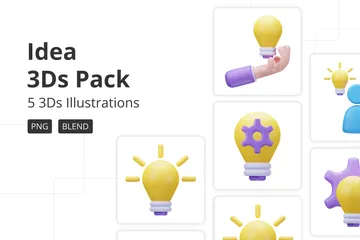 Idea 3D Icon Pack