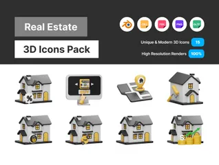 Immobilier Pack 3D Icon