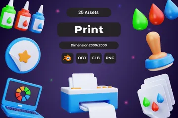 Imprimir Pacote de Icon 3D