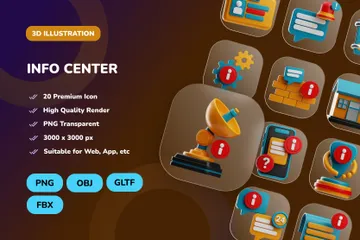 Info Center 3D Icon Pack