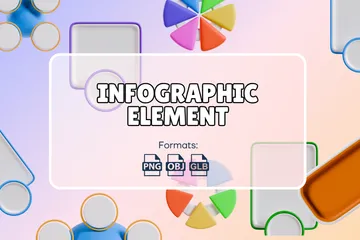 Infographic Element 3D Icon Pack