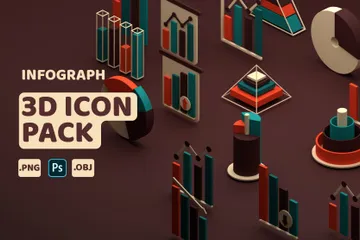 Free Infographie Pack 3D Icon