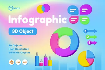 Infographie Pack 3D Icon