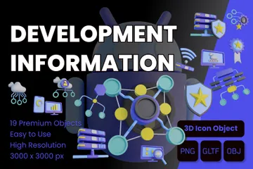 Informações de Desenvolvimento Pacote de Icon 3D