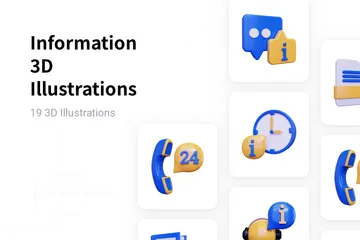 Information 3D Illustration Pack