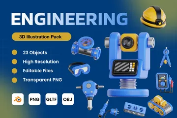 Ingénierie Pack 3D Icon