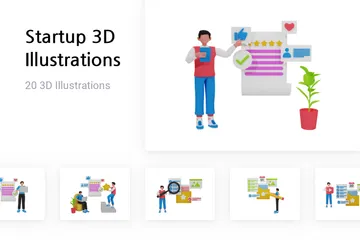 Comece Pacote de Illustration 3D