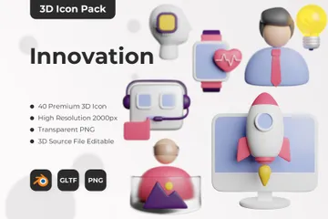 Innovation 3D Icon Pack