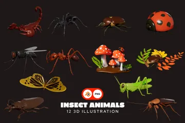 Insecte Pack 3D Icon