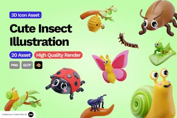 Insekten 3D Icon Pack