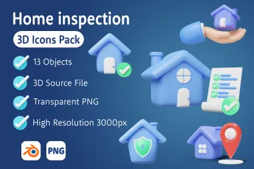 Inspección de la casa Paquete de Icon 3D