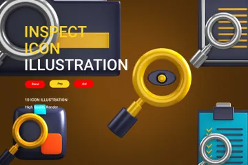 Inspect 3D Icon Pack