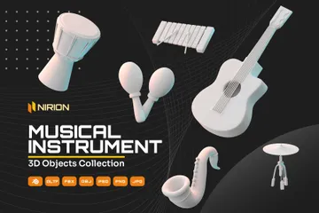 Instrumento musical Pacote de Icon 3D