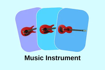 Instrumento musical Pacote de Icon 3D