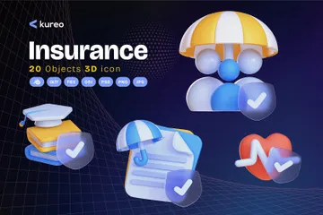 Insurance 3D Icon Pack